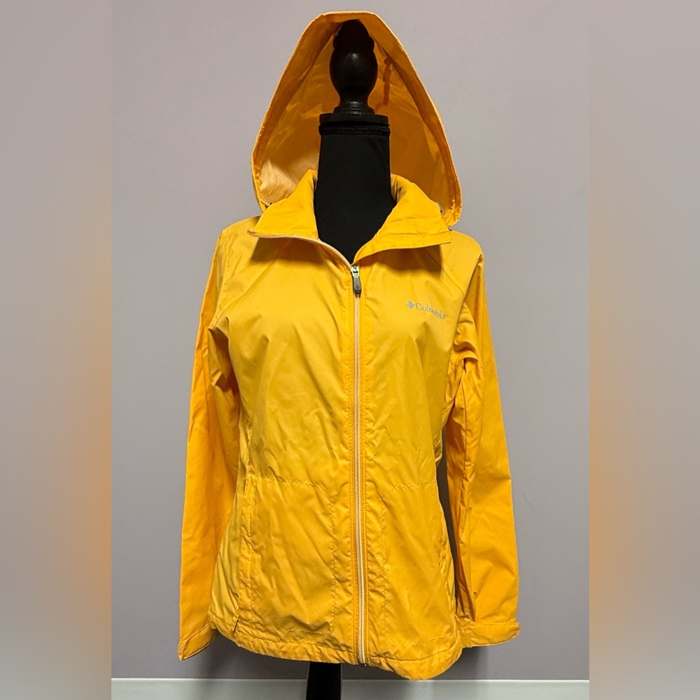 COLUMBIA Packable RAIN Jacket HOODIE Coat - Picture 5 of 15